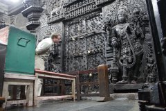 37-The closed door to the Sanctum of the Chennakesava Temple